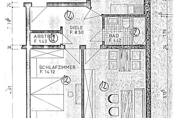 Prenájom bytu 2-izbový 60 m², Lüder-von-Bentheim-Str. 18, Bremen, Brémy Prenájom bytu 2-izbový 60 m², Lüder-von-Bentheim-Str. 18, Bremen, Brémy