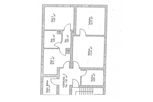 Prenájom bytu 4-izbový 77 m², Lobstädt Prenájom bytu 4-izbový 77 m², Lobstädt