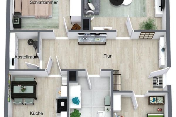 Prenájom bytu 3-izbový 84 m², Chemnitzer Str. 72, Meerane Prenájom bytu 3-izbový 84 m², Chemnitzer Str. 72, Meerane