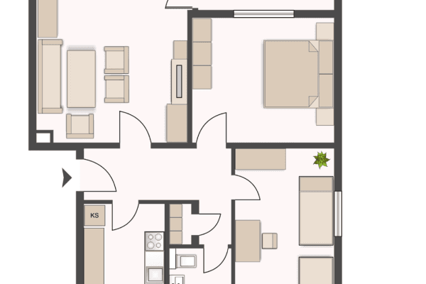 Prenájom bytu 3-izbový 69 m², Militschstr. 52, Braunschweig, Dolné Sasko Prenájom bytu 3-izbový 69 m², Militschstr. 52, Braunschweig, Dolné Sasko