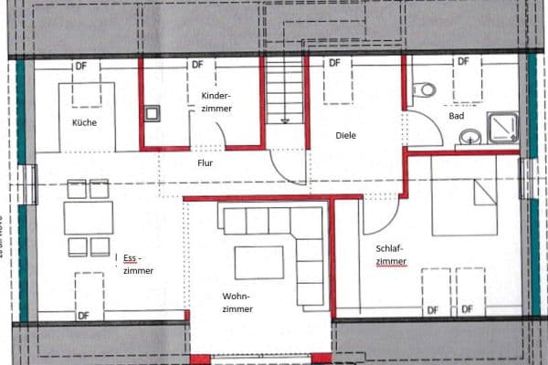 Prenájom bytu 3-izbový 90 m², Frickenhausen Prenájom bytu 3-izbový 90 m², Frickenhausen