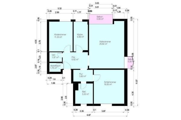 Prenájom bytu 3-izbový 82 m², Im Kohlruss 7, Liederbach Prenájom bytu 3-izbový 82 m², Im Kohlruss 7, Liederbach