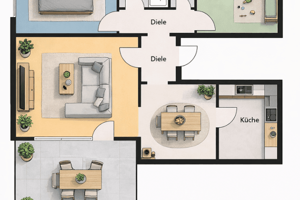 Prenájom bytu 4-izbový 78 m², Herfeldstraße 20, Marsberg Prenájom bytu 4-izbový 78 m², Herfeldstraße 20, Marsberg