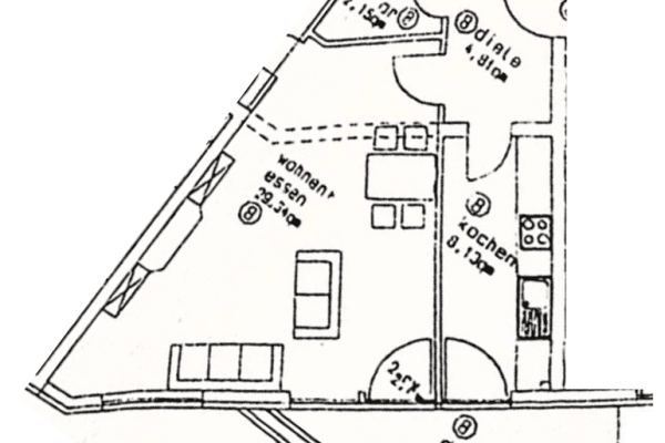 Prenájom bytu 2-izbový 68 m², Essen, Severné Porýnie - Westfálsko Prenájom bytu 2-izbový 68 m², Essen, Severné Porýnie - Westfálsko