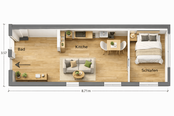 Prenájom bytu 2-izbový 45 m², Jägerstraße 5, Potsdam Prenájom bytu 2-izbový 45 m², Jägerstraße 5, Potsdam