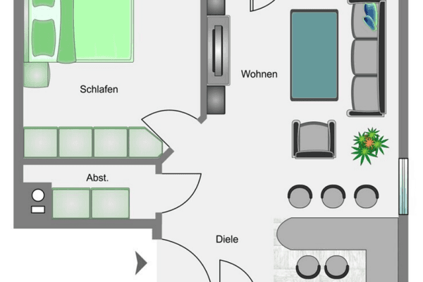 Prenájom bytu 2-izbový 51 m², Herrenberg Prenájom bytu 2-izbový 51 m², Herrenberg