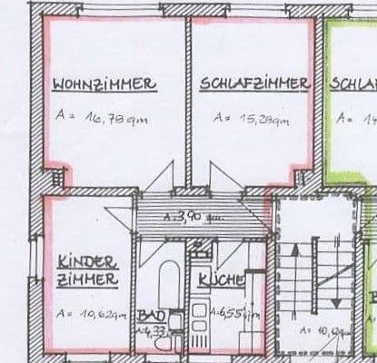 Prenájom bytu 3-izbový 58 m², Talstraße 34, Sachsen - Weischlitz Prenájom bytu 3-izbový 58 m², Talstraße 34, Sachsen - Weischlitz