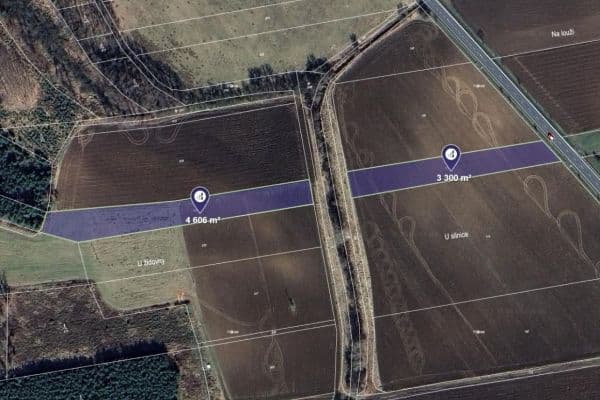 Predaj pozemku 1.318 m², Oseček Predaj pozemku 1.318 m², Oseček