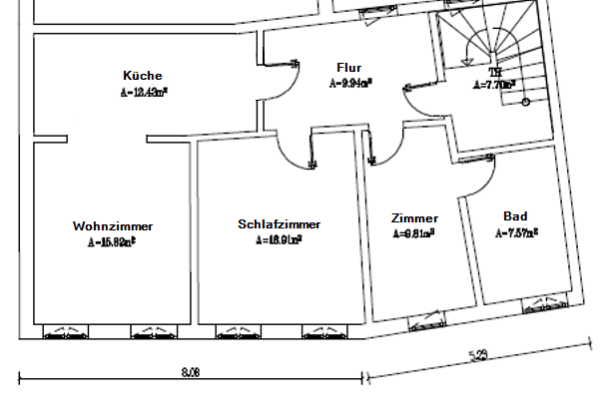 Prenájom bytu 3-izbový 75 m², Käthe-Kollwitz-Str. 17, Apolda Prenájom bytu 3-izbový 75 m², Käthe-Kollwitz-Str. 17, Apolda