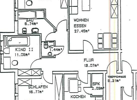 Prenájom bytu 4-izbový 110 m², Udenborner Str. 4, Wabern Prenájom bytu 4-izbový 110 m², Udenborner Str. 4, Wabern