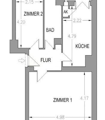 Prenájom bytu 2-izbový 49 m², Berlin, Berlín Prenájom bytu 2-izbový 49 m², Berlin, Berlín