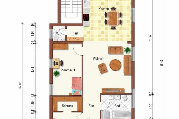 Prenájom bytu 4-izbový 116 m², Lagerstraße 12, Mannheim, Bádensko-Wurttembersko Prenájom bytu 4-izbový 116 m², Lagerstraße 12, Mannheim, Bádensko-Wurttembersko