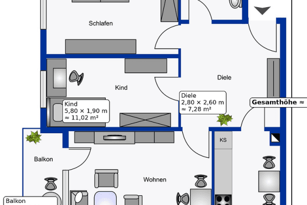 Prenájom bytu 3-izbový 69 m², Am Forsthaus Gravenbruch 53, Neu-Isenburg Prenájom bytu 3-izbový 69 m², Am Forsthaus Gravenbruch 53, Neu-Isenburg
