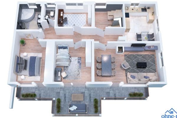 Predaj bytu 5-izbový 113 m², Neckartailfingen Predaj bytu 5-izbový 113 m², Neckartailfingen