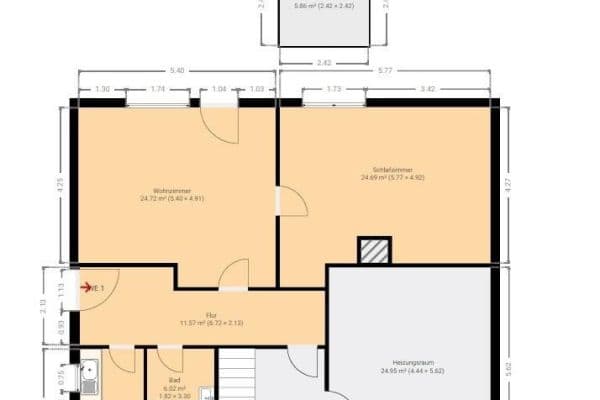 Prenájom bytu 2-izbový 73 m², Niefern-Öschelbronn Prenájom bytu 2-izbový 73 m², Niefern-Öschelbronn