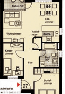 Prenájom bytu 3-izbový 66 m², Francisco-de-Goya-Straße 7, Künzelsau Prenájom bytu 3-izbový 66 m², Francisco-de-Goya-Straße 7, Künzelsau