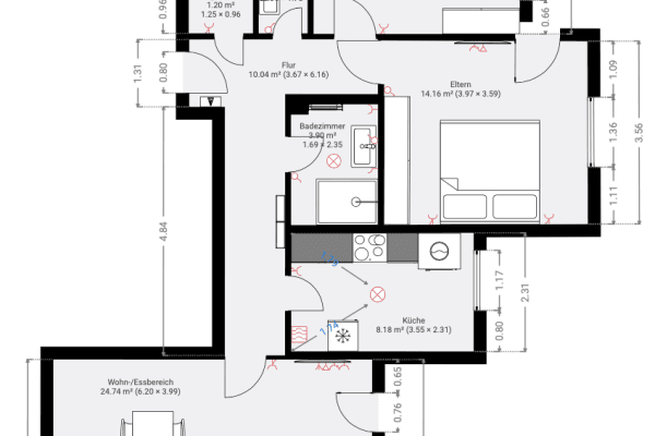 Prenájom bytu 3-izbový 83 m², Am Sonnfeld 4, Würzburg Prenájom bytu 3-izbový 83 m², Am Sonnfeld 4, Würzburg