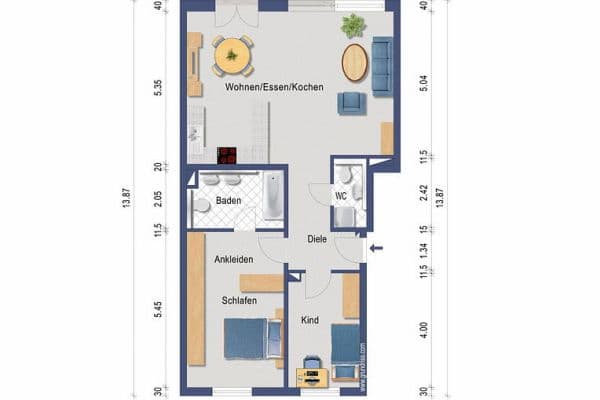 Predaj bytu 3-izbový 88 m², Langen Predaj bytu 3-izbový 88 m², Langen