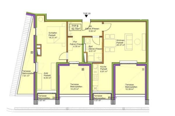 Prenájom bytu 2-izbový 63 m², Langobardenstrasse 33, Vienna, Viedeň Prenájom bytu 2-izbový 63 m², Langobardenstrasse 33, Vienna, Viedeň