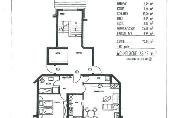 Prenájom bytu 2-izbový 68 m², Pommernstr. 19, Waldshut-Tiengen, Bádensko-Wurttembersko Prenájom bytu 2-izbový 68 m², Pommernstr. 19, Waldshut-Tiengen, Bádensko-Wurttembersko
