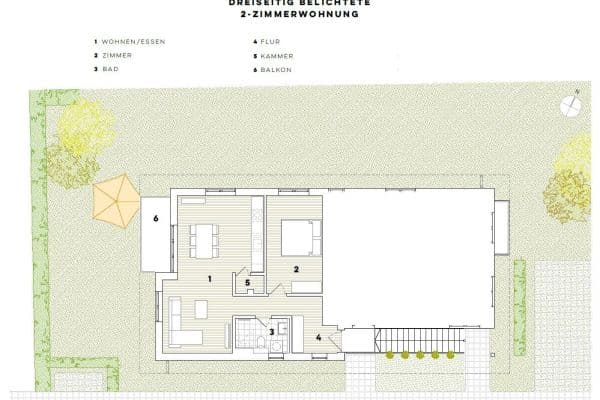 Prenájom bytu 2-izbový 60 m², Oderstraße 17, Bernau bei Berlin Prenájom bytu 2-izbový 60 m², Oderstraße 17, Bernau bei Berlin