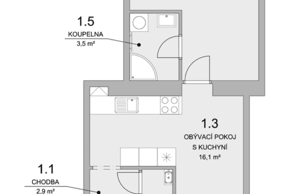 Prenájom bytu 2-izbový 45 m², Myslbekova, Ostrava Prenájom bytu 2-izbový 45 m², Myslbekova, Ostrava