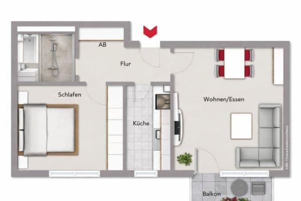 Predaj bytu 2-izbový 53 m², Frankfurt Predaj bytu 2-izbový 53 m², Frankfurt