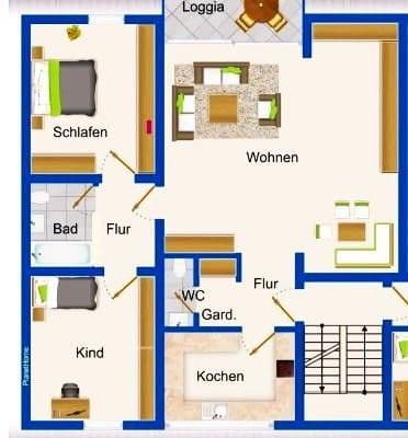 Prenájom bytu 3-izbový 105 m², Hugenottenallee 95-97, Neu-Isenburg Prenájom bytu 3-izbový 105 m², Hugenottenallee 95-97, Neu-Isenburg