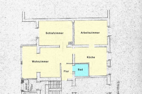 Prenájom bytu 3-izbový 69 m², Werderstraße 16, Duisburg Prenájom bytu 3-izbový 69 m², Werderstraße 16, Duisburg