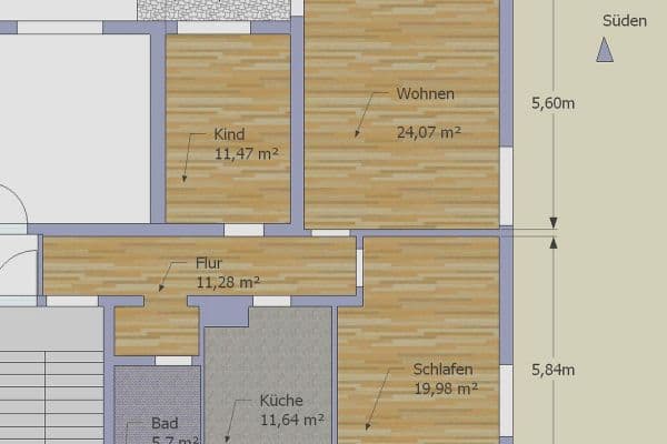 Prenájom bytu 3-izbový 86 m², Hösbach Prenájom bytu 3-izbový 86 m², Hösbach