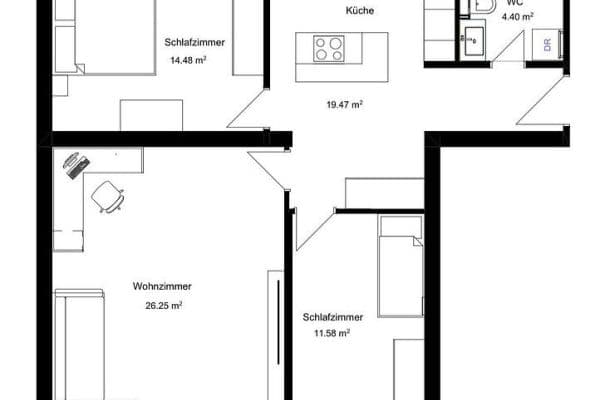 Prenájom bytu 3-izbový 79 m², Thomasiusstr. 3, Berlin, Berlín Prenájom bytu 3-izbový 79 m², Thomasiusstr. 3, Berlin, Berlín