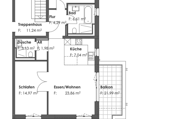 Prenájom bytu 3-izbový 87 m², Dorfstraße 11b, Germering, Bavorsko Prenájom bytu 3-izbový 87 m², Dorfstraße 11b, Germering, Bavorsko