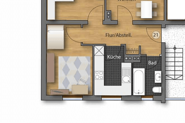 Prenájom bytu 3-izbový 62 m², Ulmer Landstrasse 281, Stadtbergen Prenájom bytu 3-izbový 62 m², Ulmer Landstrasse 281, Stadtbergen