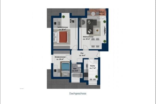 Predaj bytu 3-izbový 64 m², München, Bavorsko Predaj bytu 3-izbový 64 m², München, Bavorsko