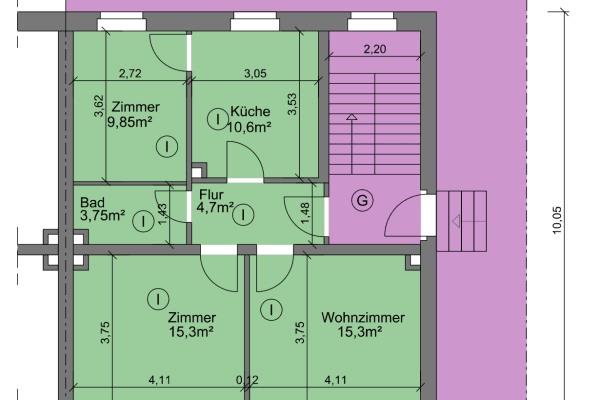 Predaj bytu 3-izbový 60 m², Peine, Dolné Sasko Predaj bytu 3-izbový 60 m², Peine, Dolné Sasko