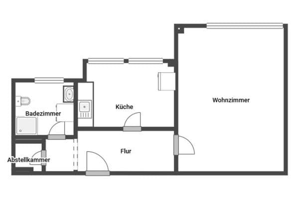 Prenájom bytu 1-izbový 45 m², Siegener Str. 55, Frankfurt am Main, Hesensko Prenájom bytu 1-izbový 45 m², Siegener Str. 55, Frankfurt am Main, Hesensko