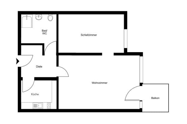 Predaj bytu 2-izbový 34 m², München, Bavorsko Predaj bytu 2-izbový 34 m², München, Bavorsko