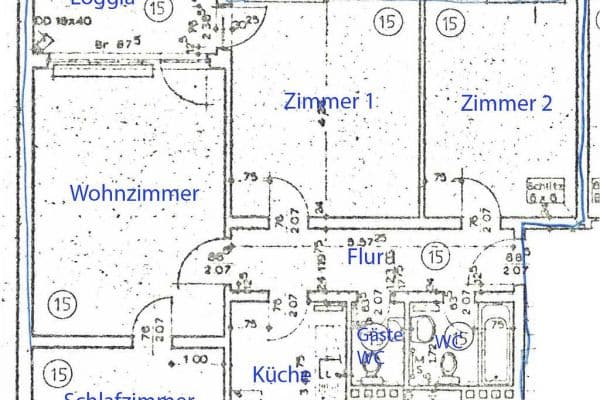 Prenájom bytu 4-izbový 88 m², Tegeler Plate 15, Bremen, Brémy Prenájom bytu 4-izbový 88 m², Tegeler Plate 15, Bremen, Brémy