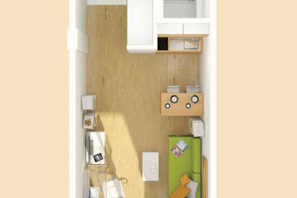 Prenájom bytu 1-izbový 23 m², St.-Cajetan-Str. 37, München, Bavorsko Prenájom bytu 1-izbový 23 m², St.-Cajetan-Str. 37, München, Bavorsko