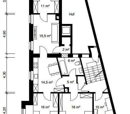 Prenájom bytu 5-izbový 97 m², Kaiserslautern Prenájom bytu 5-izbový 97 m², Kaiserslautern