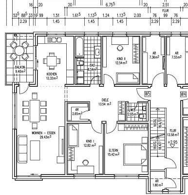 Prenájom bytu 4-izbový 115 m², Ludwigshafen Prenájom bytu 4-izbový 115 m², Ludwigshafen