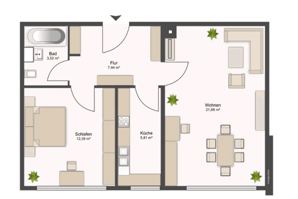 Predaj bytu 2-izbový 51 m², Weißenseestr., München, Bavorsko Predaj bytu 2-izbový 51 m², Weißenseestr., München, Bavorsko