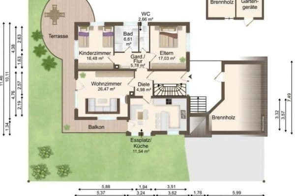 Prenájom bytu 3-izbový 105 m², Tuttlingen Prenájom bytu 3-izbový 105 m², Tuttlingen