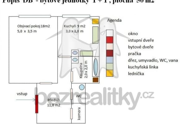 Prenájom bytu 1-izbový 50 m², Mathonova, Brno, Jihomoravský kraj